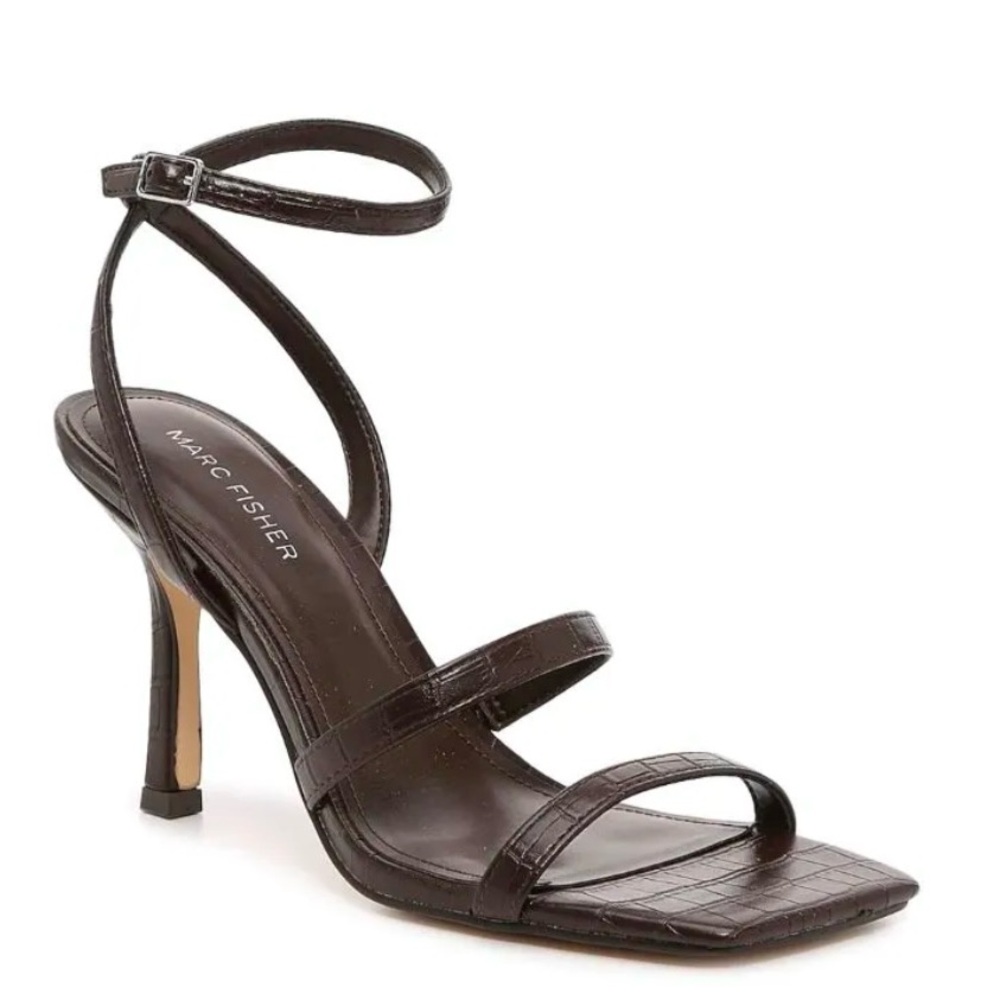 Marc fisher Chic Brown Open-Toe Heels
